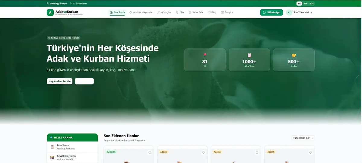Türkiyenin En Gelişmiş Adak Sitesi